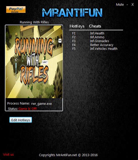 Running with Rifles Trainer ᐅ 6 PC Cheat.